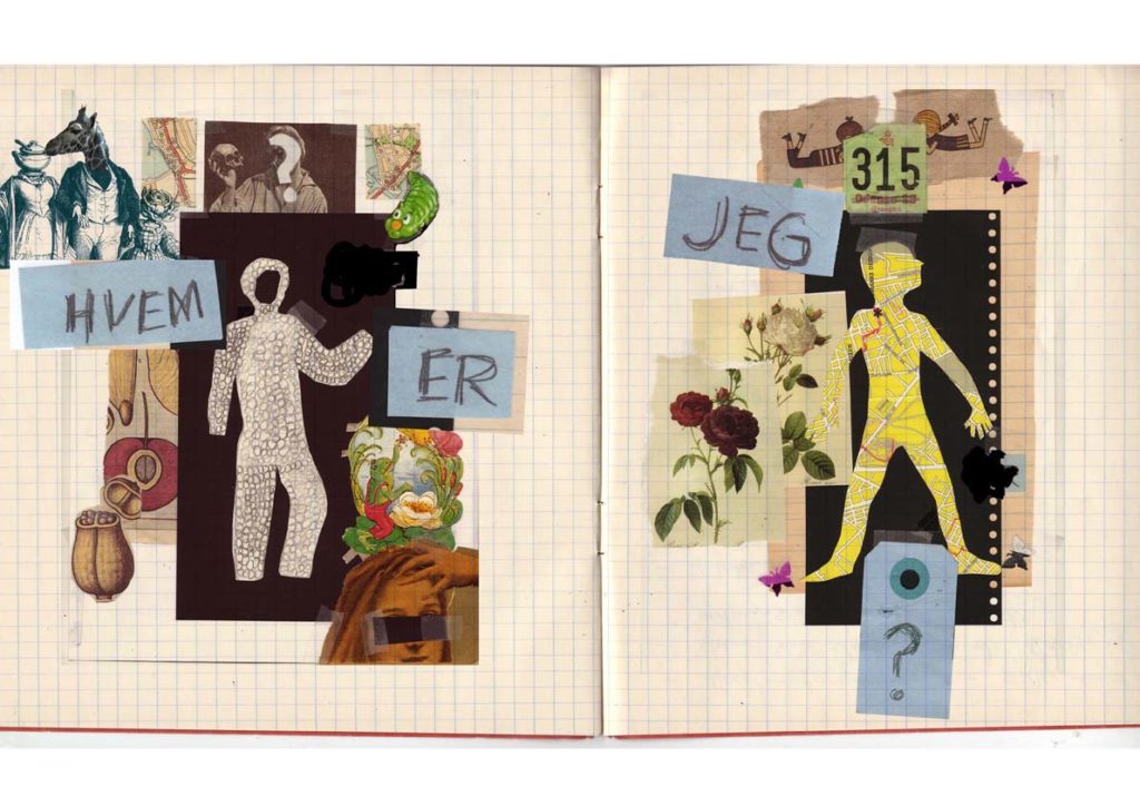 Et kollage-opslag fra "Pssst!"