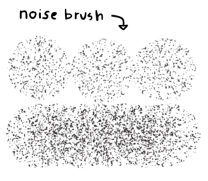eksempel på noise brush