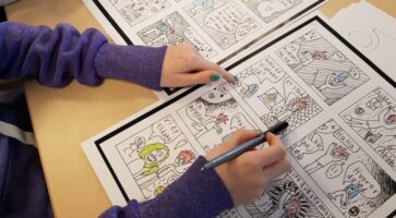 Tegneserieundervisning: Lys i øjnene og skøre idéer